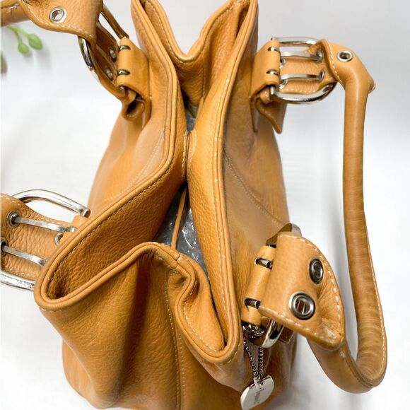 Tignanello Fine Leather Handbag Tan Medium - Picture 8 of 10